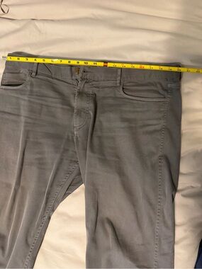 Faherty Mens 38x30 Comfort Twill 5-Pocket Pant Grey Stretch Chino Pants